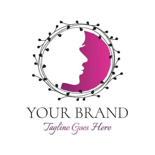 Beauty Salon Pink Logo Design