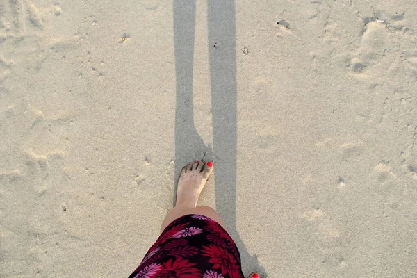 모래에 — 스톡 사진