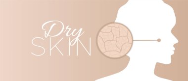 Kuru Yüzlü Cilt Arkaplan Çizimi Tasarımı