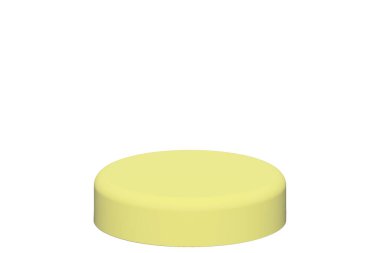 Pastel Sarı Yaya Sahnesi veya Podyum Arkaplanı 3B Görüntü 