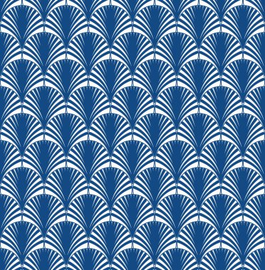 Donanma Mavi Geometrik Sanat Dekorasyonu Tasarımı Beyaz Arkaplan