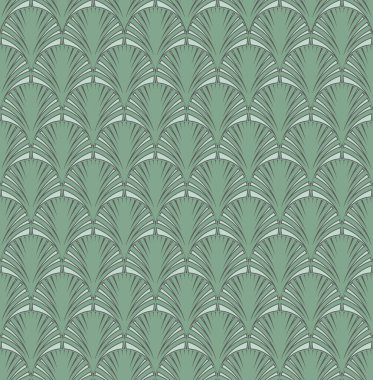 Yeşil Geometrik Sanat Dekorasyonu Tasarımı