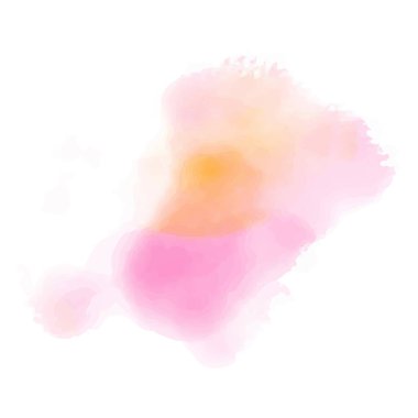 Turuncu Pembe Fırça Çemberi Logo Şablon Vektörü
