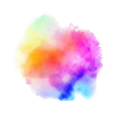 Renkli Fırça Sıçrama Şablon Vektörü