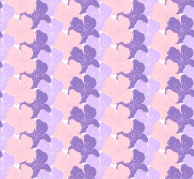 Egzotik Mor Çiçek Deseni Arkaplanı