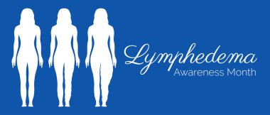 Lymphedema Farkındalık Ayı Basit Arkaplan Illustration Banner
