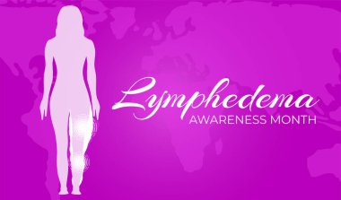 March Lymphedema Farkındalık Ay Pembe Arkaplan Çizim SancağıName