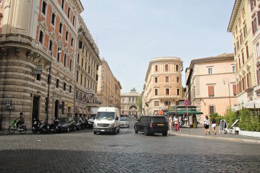 Roma, İtalya - 14 Eylül 2022: Via Giuseppe Zanardelli ve Temyiz Mahkemesi Roma, İtalya