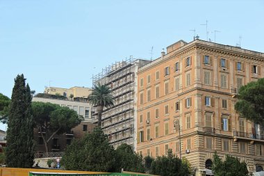 Roma, İtalya - 14 Eylül 2022: Giardinetto del Monte Oppio ve Roma 'daki Güzel Ev