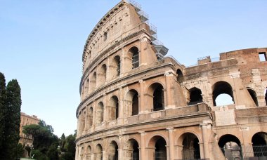 İtalya, Roma 'da Colosseum Exterior