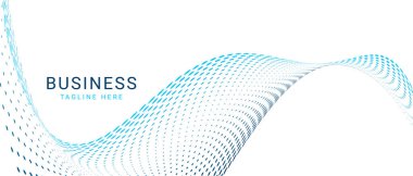 Beyaz Mavi Soyut Akan Dalga Geometrik Teknoloji Arkaplanı