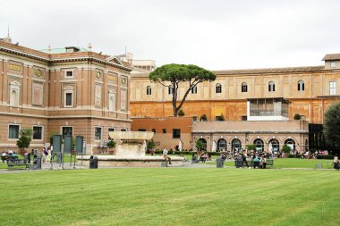 Roma, İtalya - 15 Eylül 2022: Vatikan Müzeleri, Roma, İtalya