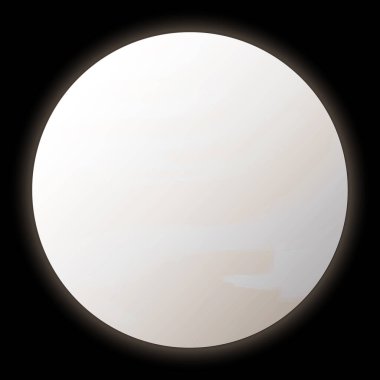 Gerçekçi Gezegen Venüs Kara Arkaplanda İzole Edilmiş Resimler