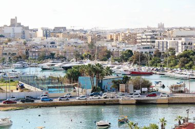 Gzira, Malta - 20 Aralık 2022: Malta Marina, Gzira