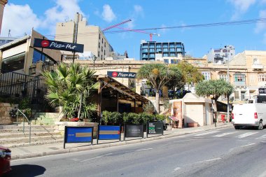 St Julians, Malta - December 20 2022: Pizza Hut in San Giljan, Malta clipart