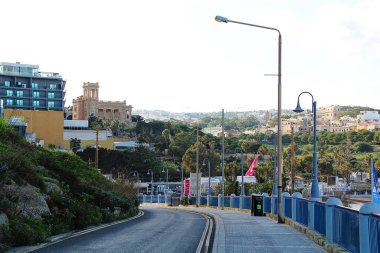 Pembroke, Malta - 20 Aralık 2022: Pembroke Town View, Malta