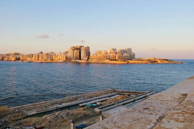 Valletta, Malta - 19 Aralık 2022: Malta Adası İnşaat Alanı