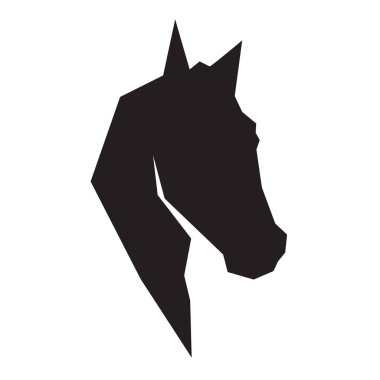 At Yüzlü Çokgen Atlı Ökse Logosu Simgesi