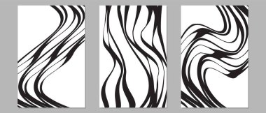 Siyah ve Beyaz Soyut Sanat veya Duvar Sanatı