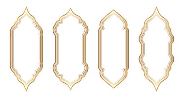 Doğu Altın Dış Hattı Zarif Çerçeve veya Kenarlık Arkaplan Ayarları