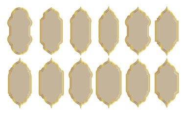 Doğulu Altın Bej Zarif Çerçeve veya Kenarlık Arkaplan Ayarları