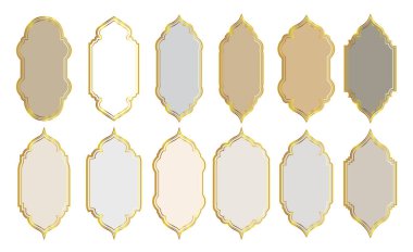 Doğulu Altın Bej Zarif Çerçeve veya Kenarlık Arkaplan Ayarları