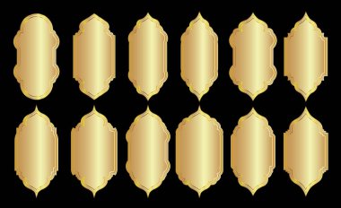 Doğulu Altın Fas Biçimli Çerçeve ya da Sınır Arkaplanı