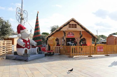Valletta, Malta - 19 Aralık 2022: Valletta, Malta 'da Noel Pazarı