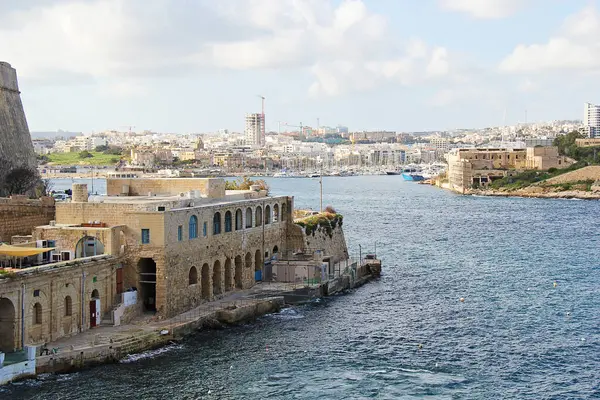 Valletta, Malta - 19 Aralık 2022: Valletta, Malta Eski Şehir Manzarası