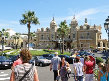 Monte-Carlo, Monako - 9 Ağustos 2012: Monako ve Monte Carlo Kumarhanesi