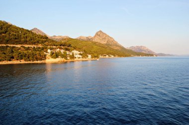 Hırvatistan Kıyısındaki Makarska Riviera Manzarası