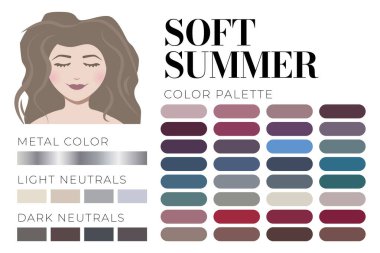 16 Mevsim Renk Analiz Sistemi için Yumuşak Yaz Tipi 