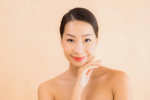 Πορτρέτο Όμορφη Νεαρή Γυναίκα Ασιατικό Πρόσωπο Ομορφιά Σπα Ευεξίας Και — Φωτογραφία Αρχείου