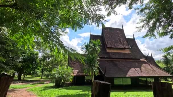 Muang Köyündeki Baan Dam Müzesi Veya Kara Müzesi Chiang Rai — Stok video