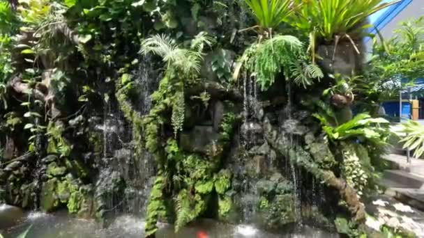 Fontaines Temple Wat Rong Suea Ten Bloue Chiang Rai Thaïlande — Video