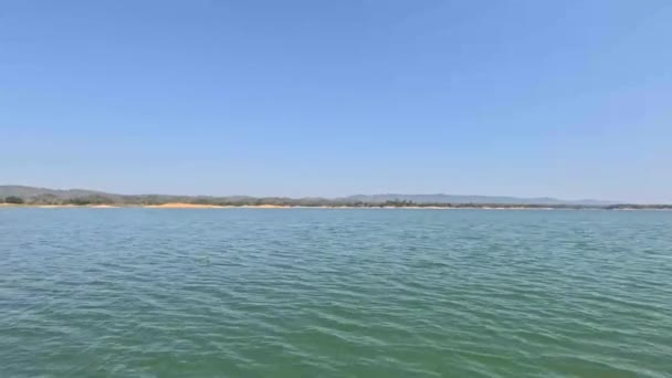 Сельский Пейзаж Озера Каптай Рангамати — стоковое видео