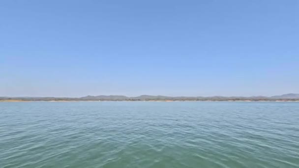 Kaptai Lake Rangamati Uitzicht Horizon Surise — Stockvideo