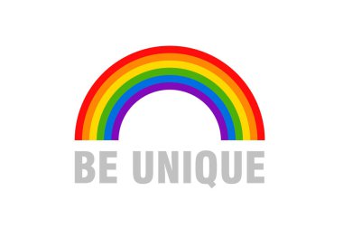 Lgbt pride month colorful rainbow clipart