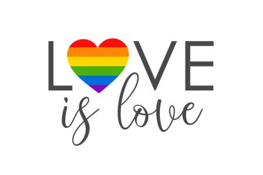 Aşk, LGBT 'nin bayrak kalpli sözüdür.
