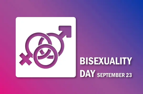 stock vector Bisexuality day Awareness symbol in flag colours September 23