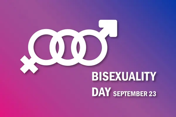 stock vector Bisexuality day Awareness symbol September 23