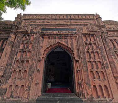 Arched entrance of Hazrat Haji Khwaja Shahbaz Jame Masjid Shahbaz Khan Mosque clipart