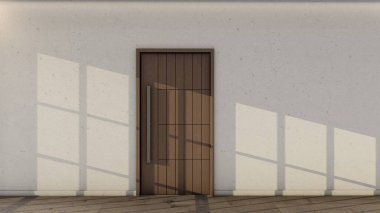 Modern Minimalist Interior Design Door clipart