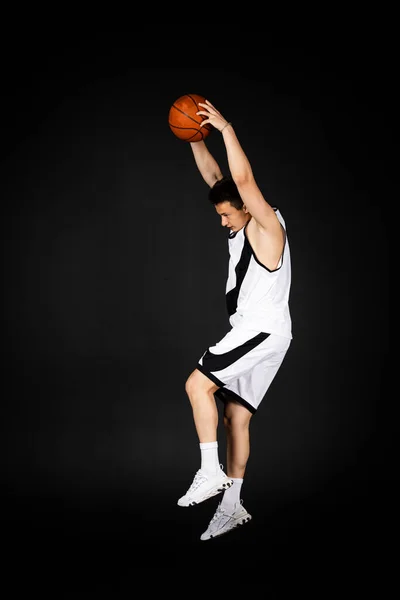Minsk Belarus May 22Nd 2023 Handsome Young Basketball Player White — Stock Photo, Image