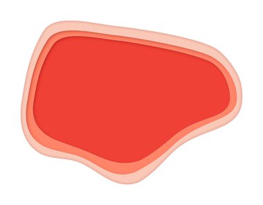 Soyut Freeform Şekil 3d Kağıt Kesiği-10