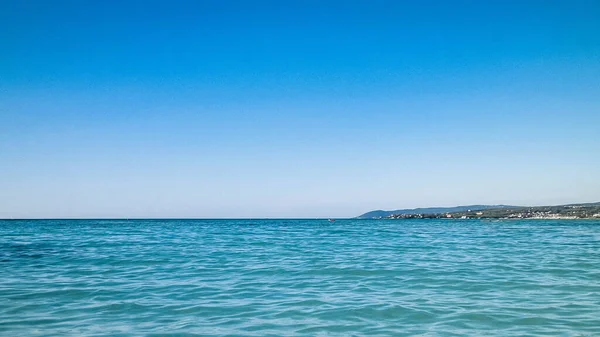 Tyrkysová Voda Tyrrhénského Moře Cestovní Přírodní Koncept Slunečný Letní Den — Stock fotografie