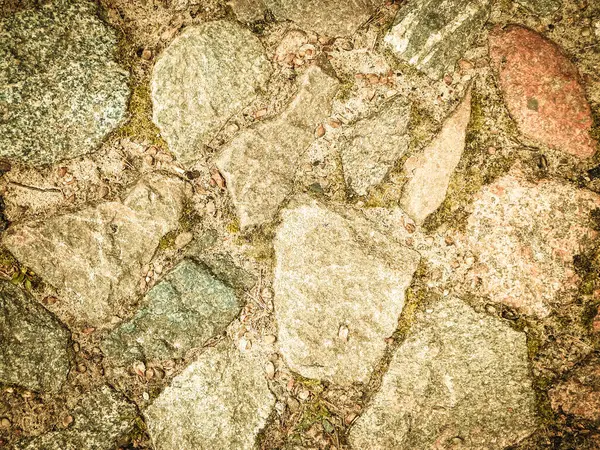 Pavimentación Piedra Como Fondo Natural Copiar Espacio Concepto Naturaleza Filtro —  Fotos de Stock