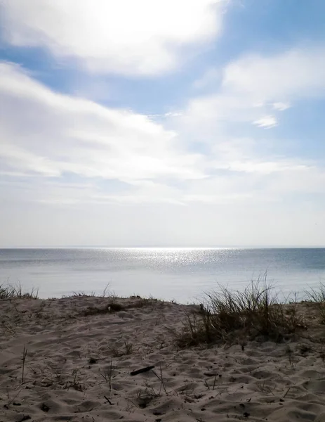Costa Del Mar Báltico Desde Península Hel Playa Cerca Ciudad —  Fotos de Stock