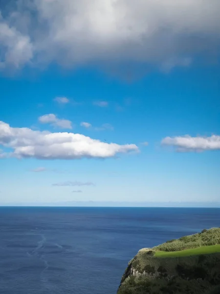 Прибрежные Скалы Сан Мигеля Азорские Острова Красота Природы Копирование Пространства — стоковое фото