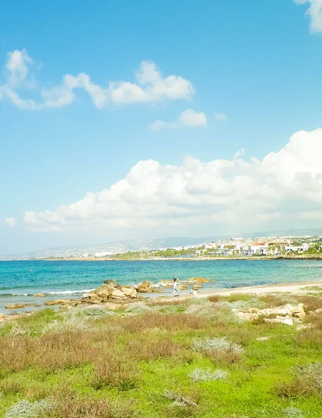 キプロス島パフォスの地中海沿岸 — ストック写真